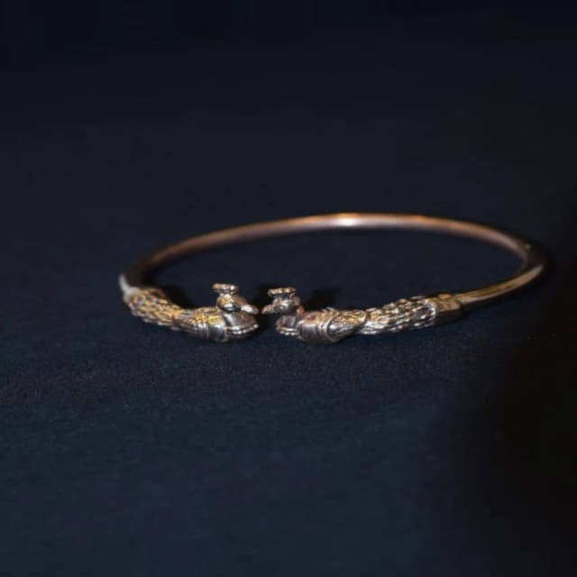 Peacock Bracelet, ஐம்பொன் மயில் காப்பு, పంచలోహం నెమలి కడియం,...