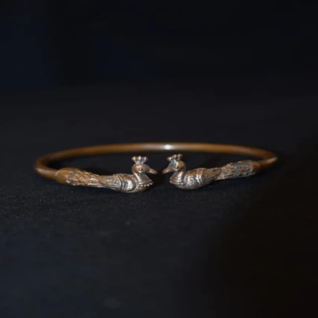 Peacock Bracelet, ஐம்பொன் மயில் காப்பு, పంచలోహం నెమలి కడియం,...