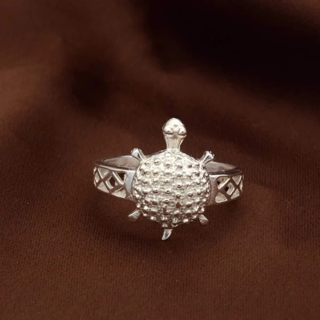 SILVER TORTOISE RING