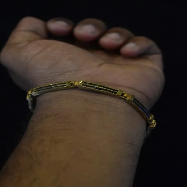 Elephant Hair Fibre Type Bracelet, ஐம்பொன் யானை முடி கைச்செய...