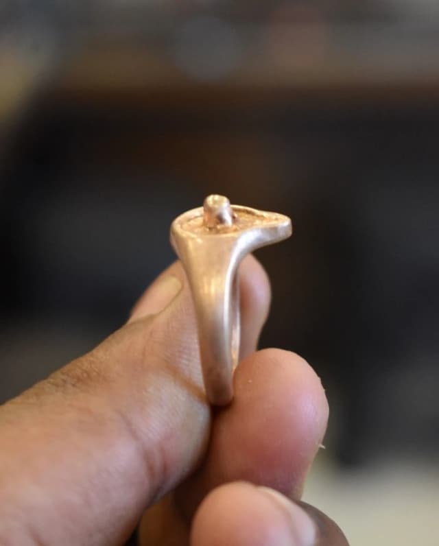 Lingam Ring, ஐம்பொன் லிங்கம் மோதிரம், ശിവലിംഗ മോതിരം, పంచలో...