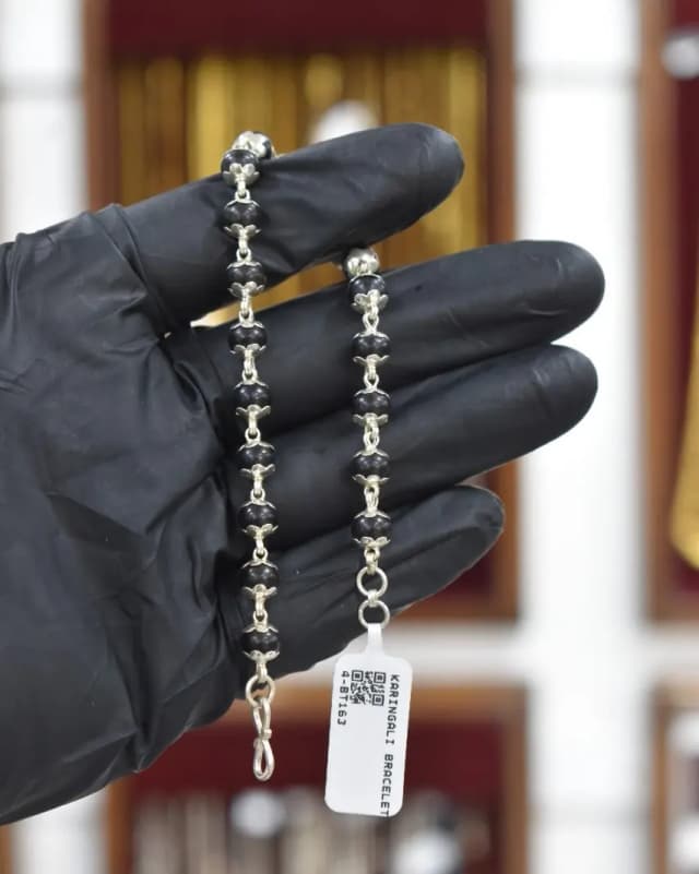 Silver karingali Bracelet, സിൽവർ കരിങ്ങാലി ബ്രേസ്ലെറ്റ്-1